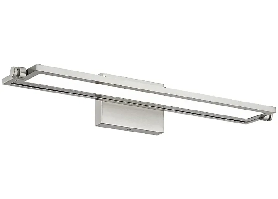 Quoizel Astro 26 1/4" Wide Brushed Nickel LED Bath Light-silver
