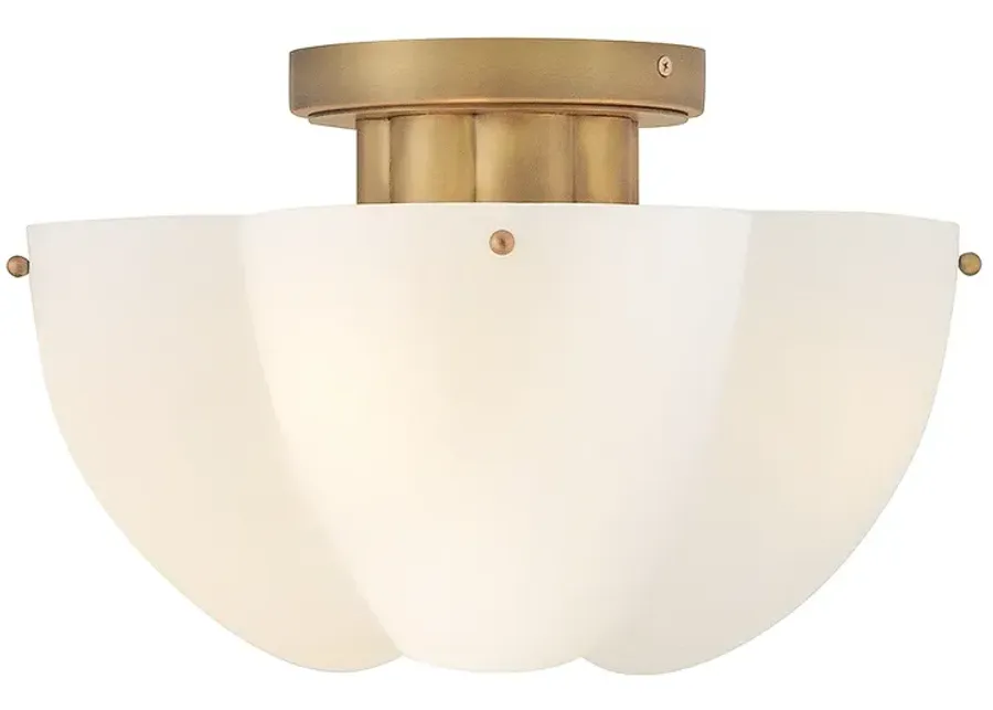 Hinkley Becca 14" Wide Heritage Brass Ceiling Light-gold