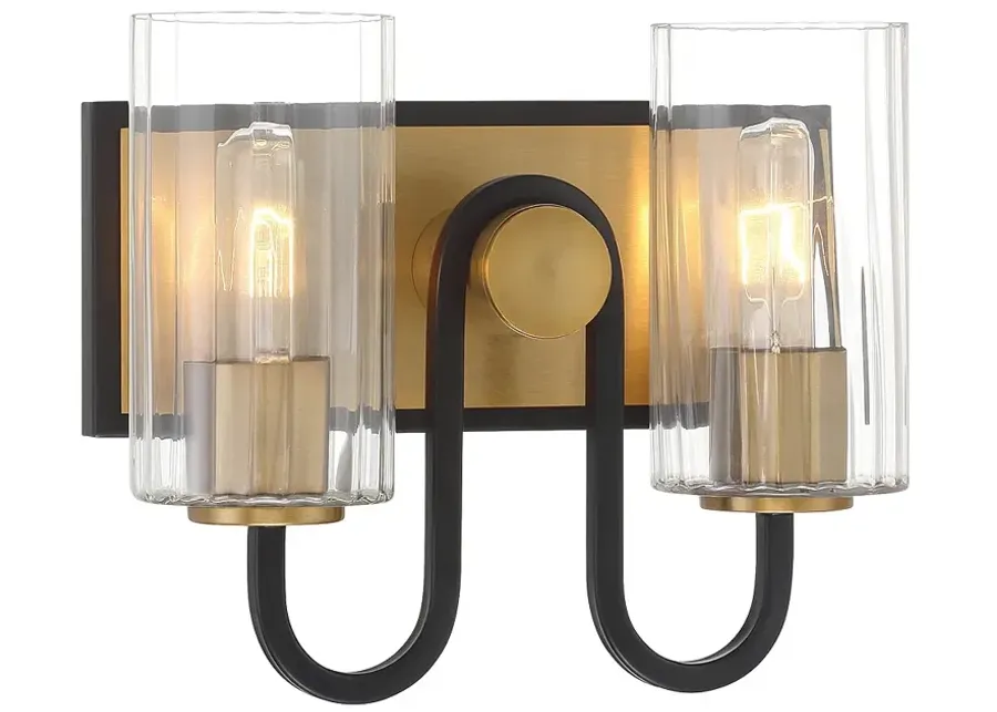 Minka Lavery Orla 2-Light 12-in Legacy Brass and Black Indoor Vanity Light-gold 1 82163-minka-lavery-orla-2-light-12-in-legacy-brass-and-black-indoor-vanity-light-gold-1.webp