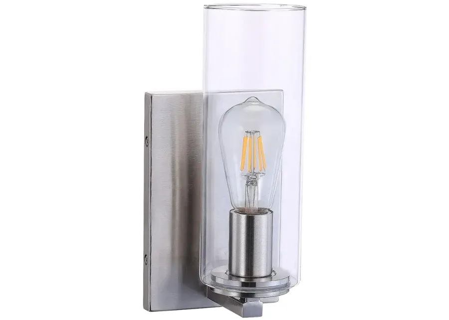 Minka Lavery Acacia 11" High Brushed Nickel Modern Metal Wall Sconce-silver