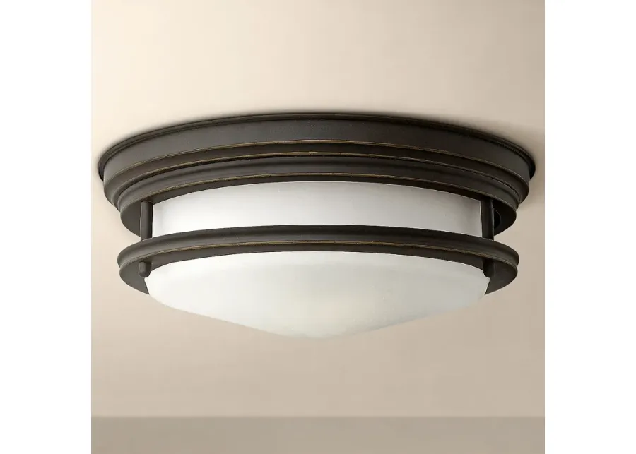 Hinkley Hadley 12" Wide Oil-Rubbed Bronze Ceiling Light-brown