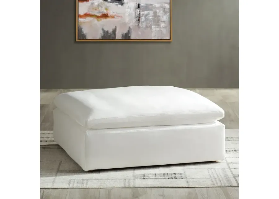 Skye Peyton Pearl Modular Ottoman-white