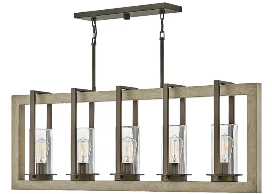 Hinkley- Riverwood Five Light Linear-brown