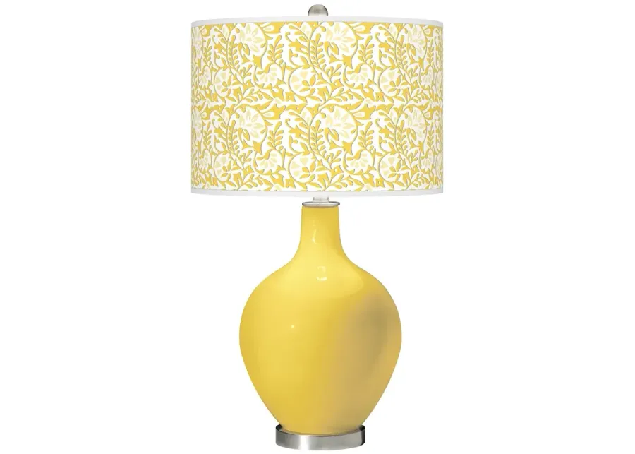 Color Plus Ovo 28 1/2" Gardenia Shade Lemon Zest Yellow Table Lamp-yellow