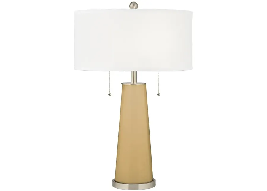 Color Plus Peggy 29 3/4" Empire Gold Glass Table Lamp-yellow
