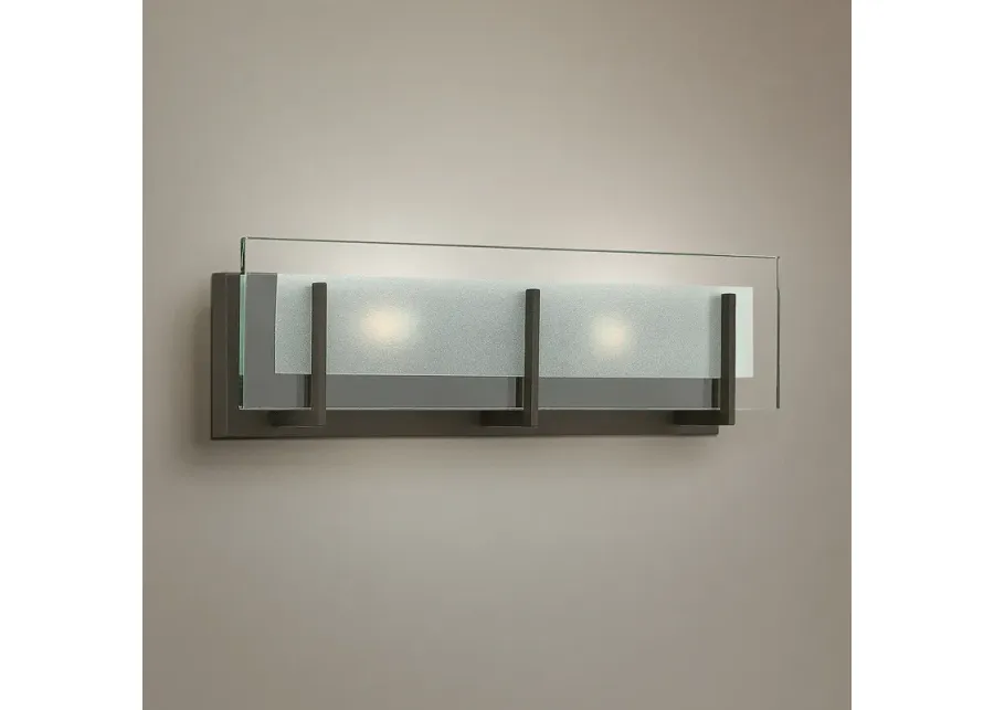 Hinkley Latitude 18" Wide Oil-Rubbed Bronze Bath Light-brown