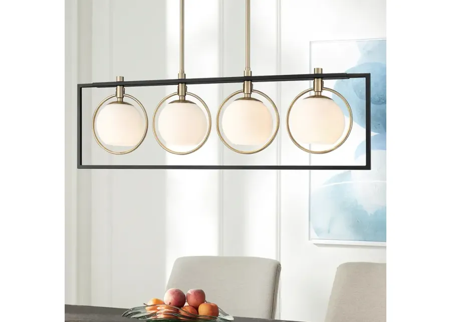 Possini Euro Carlyn 37 1/2" Wide Black and Gold 4-Light Island Pendant-gold 1 83869-possini-euro-carlyn-37-1-2-wide-black-and-gold-4-light-island-pendant-gold-1.webp