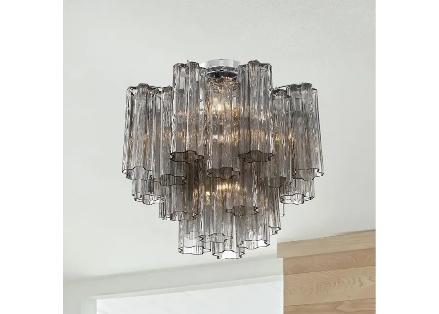 Addis 4 Light Polished Chrome Ceiling Mount-silver