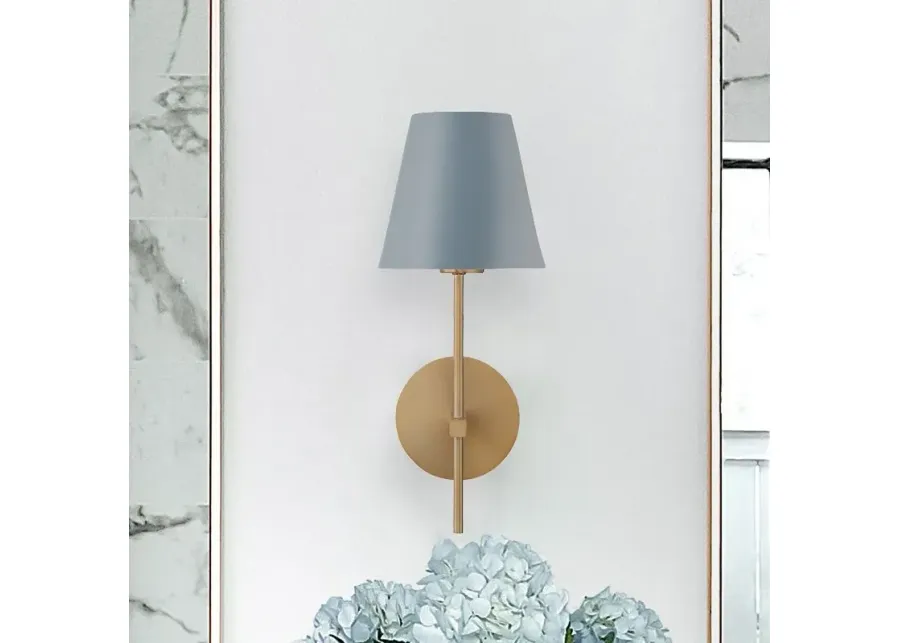 Crystorama Xavier 15" High Vibrant Gold and Blue Wall Sconce-gold