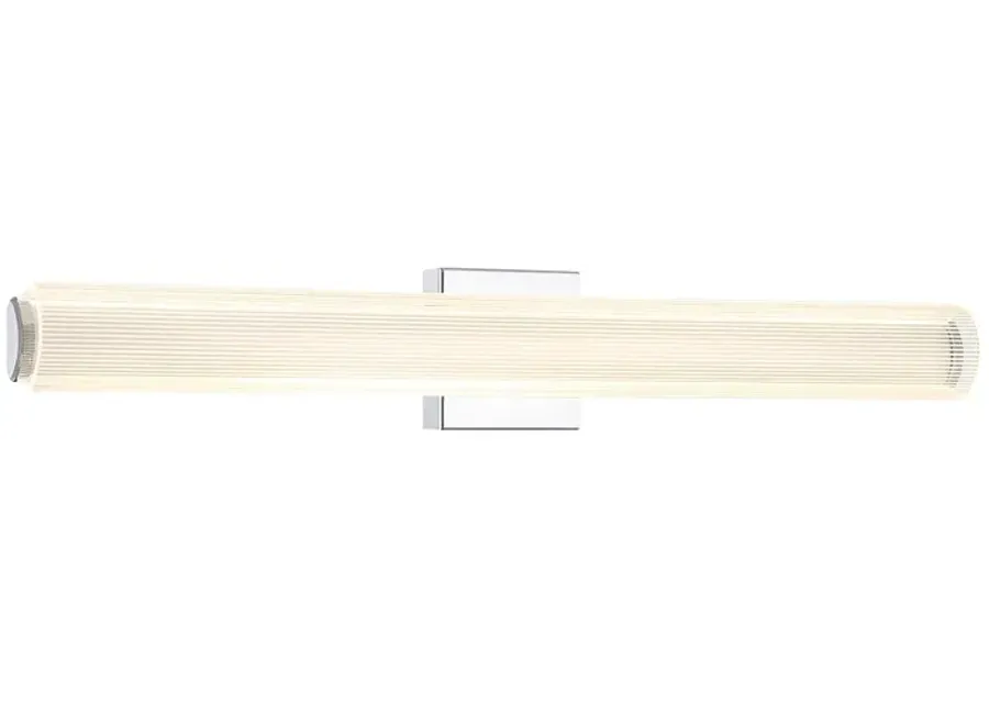 George Kovacs Razors Edge LED Chrome Vanity Light-silver