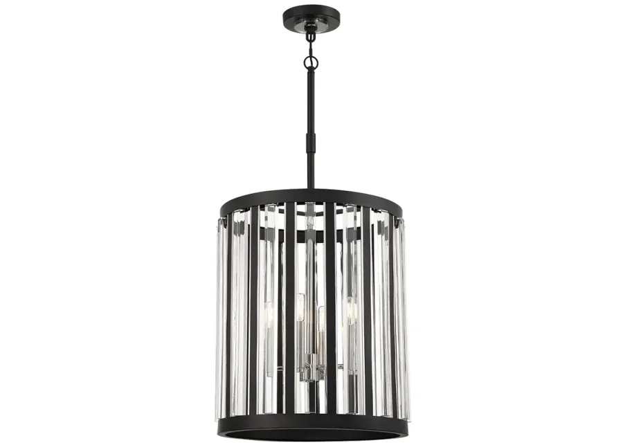 Minka-Lavery Majestic Splendor 4-Light Sand Coal - Polished Nickel Pendant-black 1 83951-minka-lavery-majestic-splendor-4-light-sand-coal-polished-nickel-pendant-black-1.webp