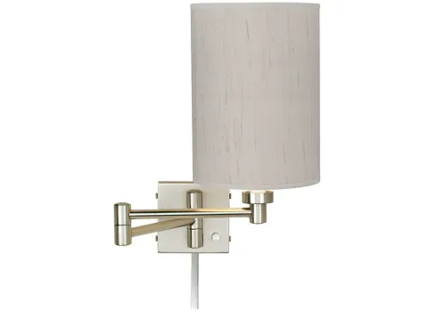 83966-possini-euro-ivory-linen-nickel-plug-in-swing-arm-with-cord-cover-silver-1.webp
