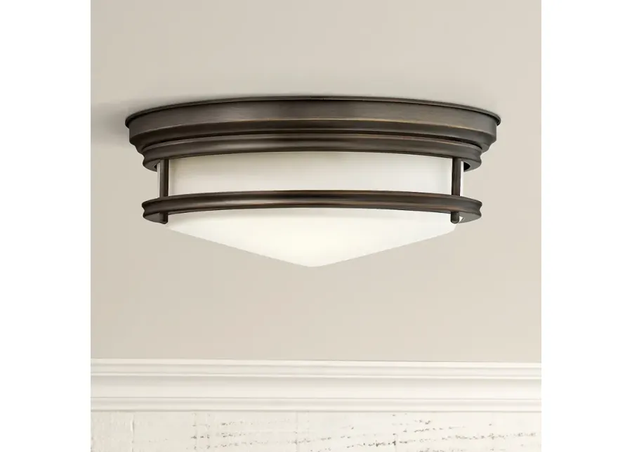 Hinkley Hadley 14" Wide Oil-Rubbed Bronze Ceiling Light-brown