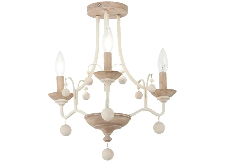 Colonial Charm 16 3/4" Wide White Wash 3-Light Ceiling Light-brown 1 83990-colonial-charm-16-3-4-wide-white-wash-3-light-ceiling-light-brown-1.webp