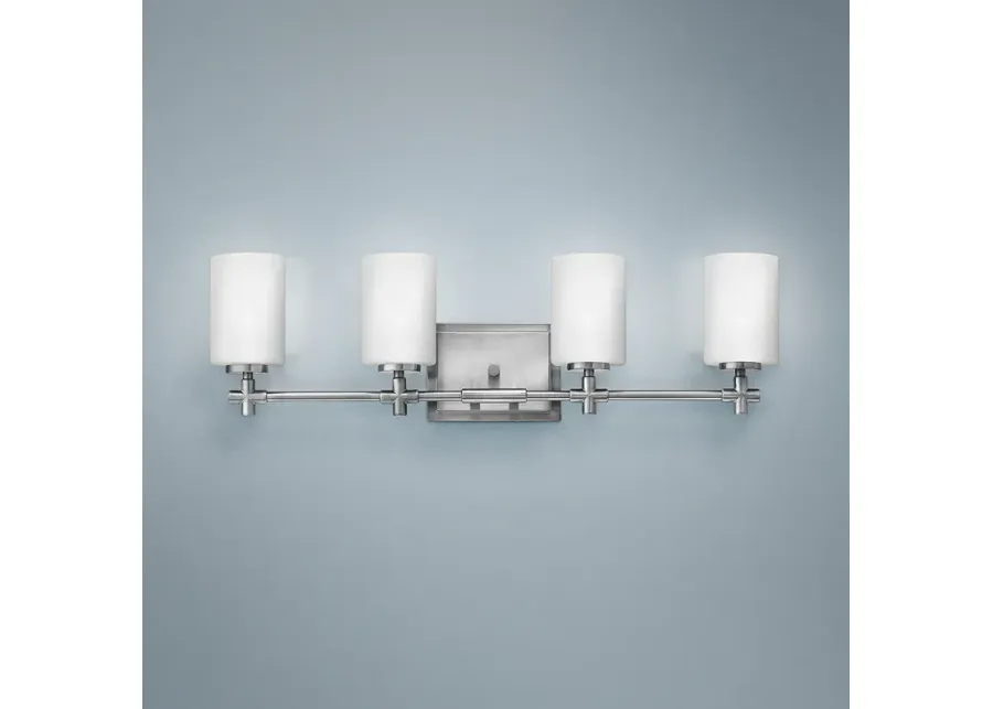 Hinkley Laurel 4-Light 27 3/4"W Brushed Nickel Bath Light-silver