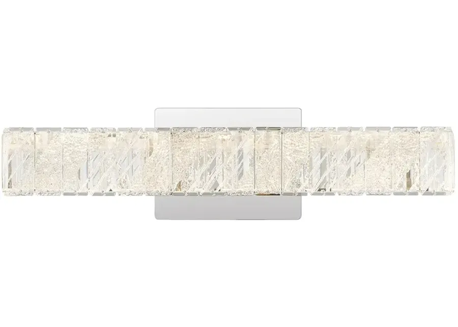 Garcelle Integrated LED Polished Chrome Bath Light-silver