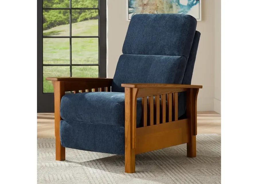 Evan Kenley Indigo 3-Way Recliner Chair-brown