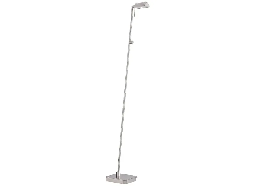 George Kovacs Kress 50 1/2" Modern Brushed Nickel LED Floor Lamp-silver