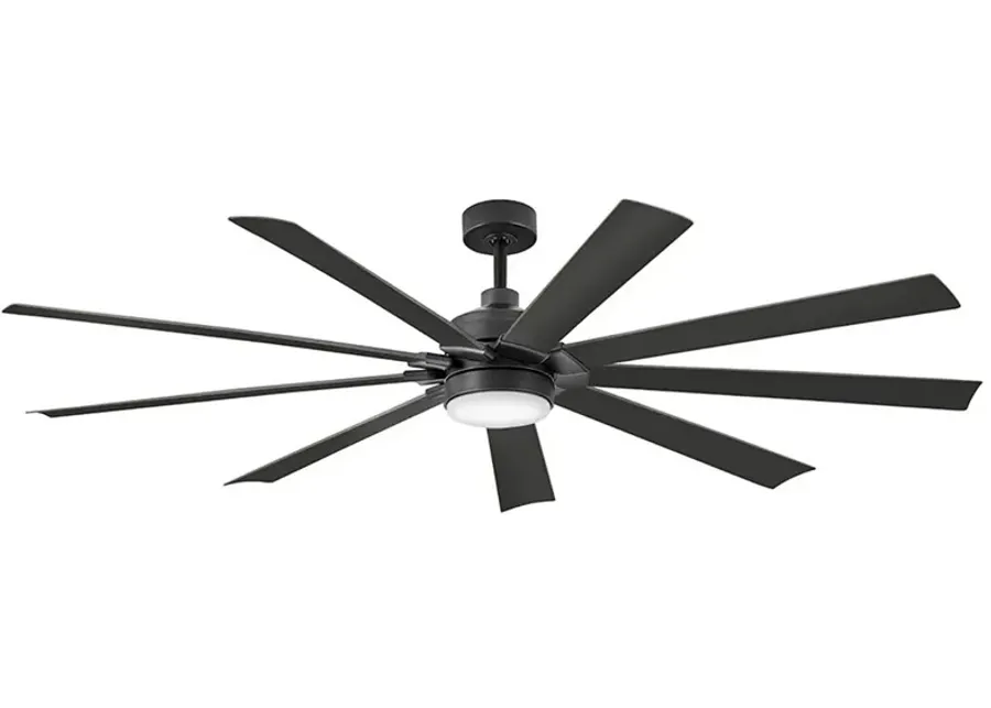 Hinkley Fan Turbine 80" LED Smart Fan Matte Black-black