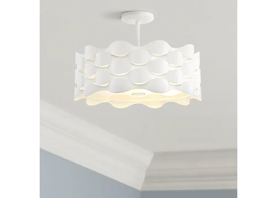 Coastal Current 18" Wide Sand White LED Ceiling Light-white 1 84672-coastal-current-18-wide-sand-white-led-ceiling-light-white-1.webp