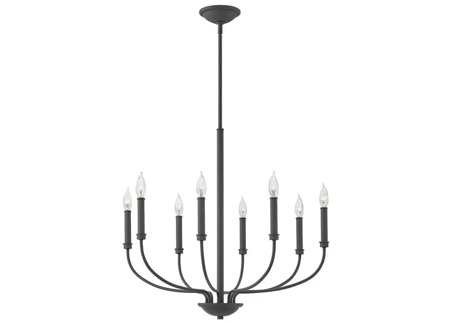 Hinkley Chandelier Alister Medium Single Tier Chandelier 28" Buckeye B-brown