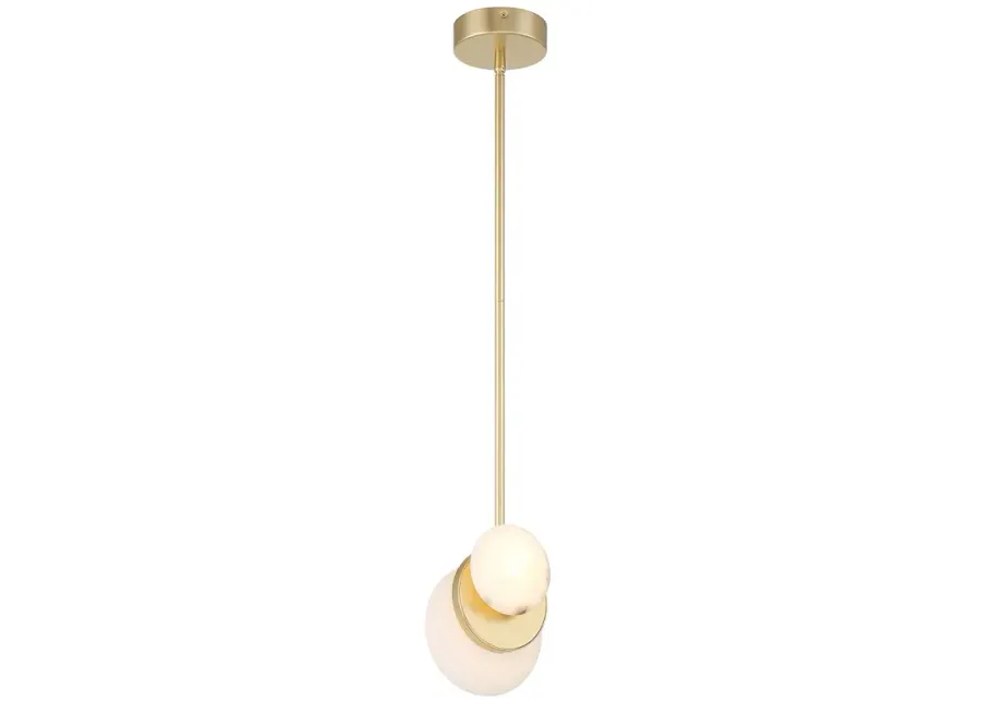Zill 6 1/4" Wide Lily Gold LED Mini Pendant-gold