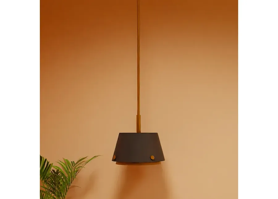Quoizel Scarlett 12 1/2"W Matte Black 2-Layer Mini Pendant-gold