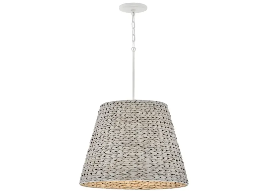 Hinkley Seabrook 24" Wide White Seagrass Shade Pendant Chandelier-white 1 84860-hinkley-seabrook-24-wide-white-seagrass-shade-pendant-chandelier-white-1.webp