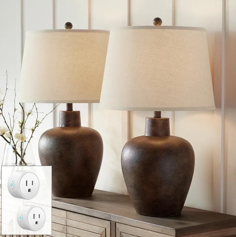85074-regency-hill-glenn-27-h-terra-cotta-lamps-set-of-2-with-smart-sockets-brown-1.webp