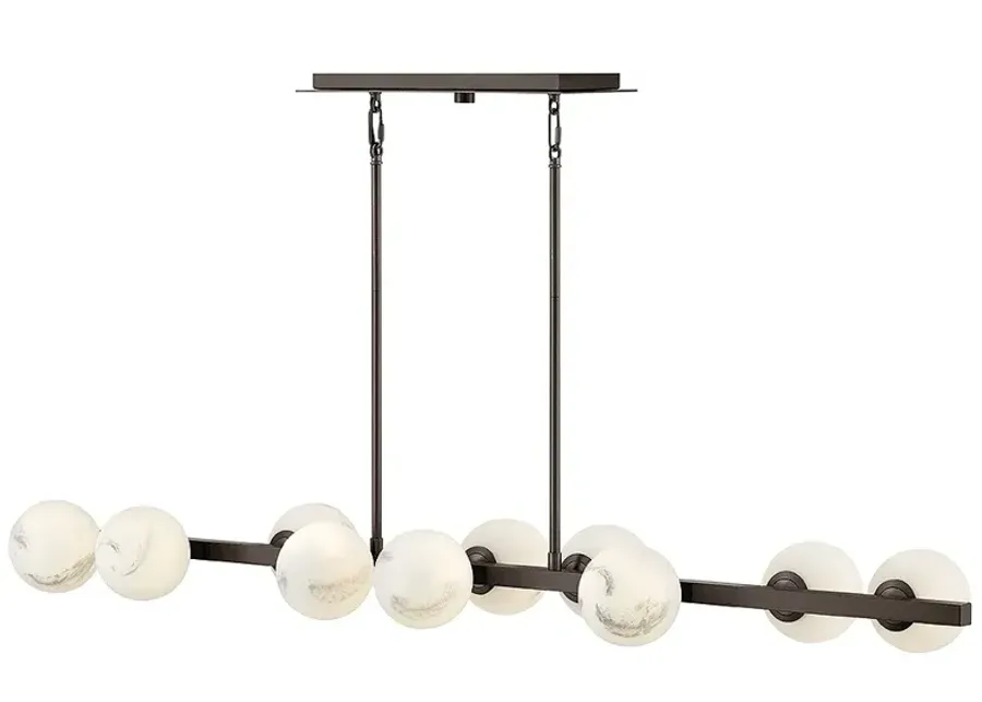 Fredrick Ramond Interior Selene Large Ten Light Linear 55" Black Oxide-black
