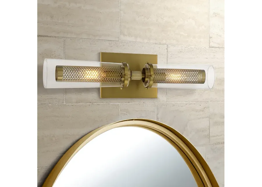 Minka Emmerham 20 1/4" Wide Soft Brass Metal 2-Light Bath Light-gold