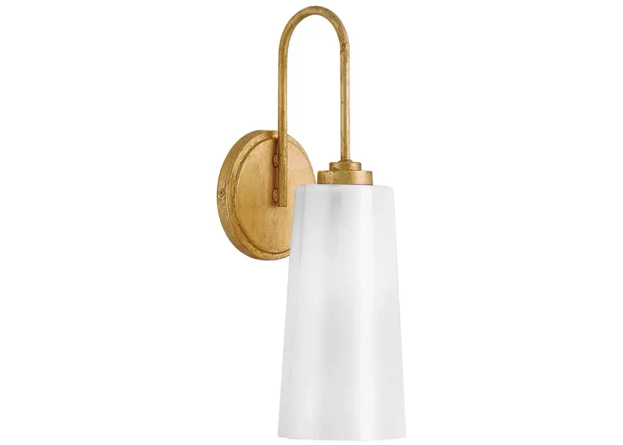 Lark Honey Medium Single Light Vanity Distressed Brass-gold