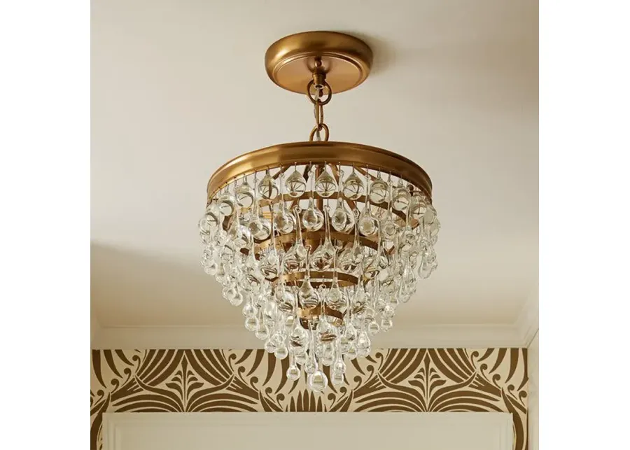 Crystorama Calypso 12" Wide Vibrant Gold and Crystal Mini Chandelier-gold