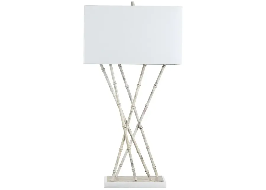 Parrish Metal Table Lamp-white