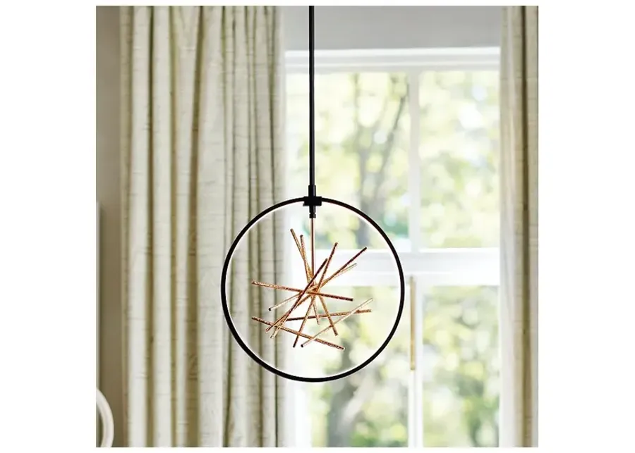 Styx 18" Wide Black Chandelier by Hinkley Lighting-black
