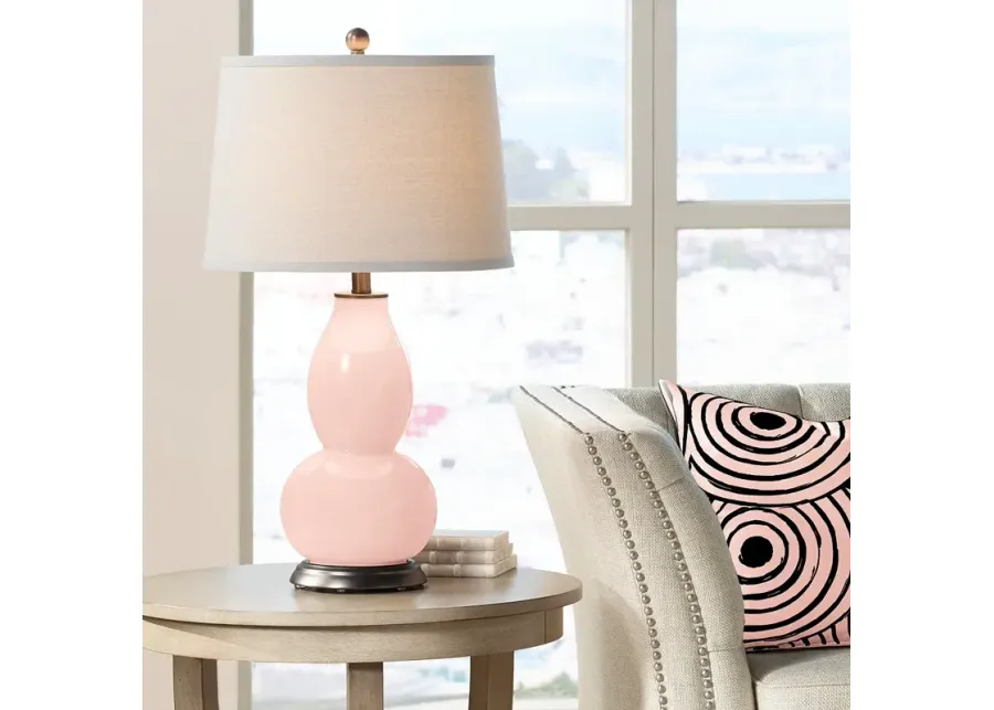 Color Plus Double Gourd 28 3/4" High Rose Pink Table Lamp-pink