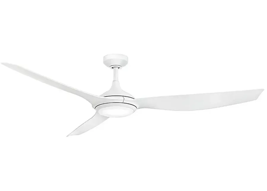 Hinkley Fan Talon 64" LED Smart Fan Matte White-white