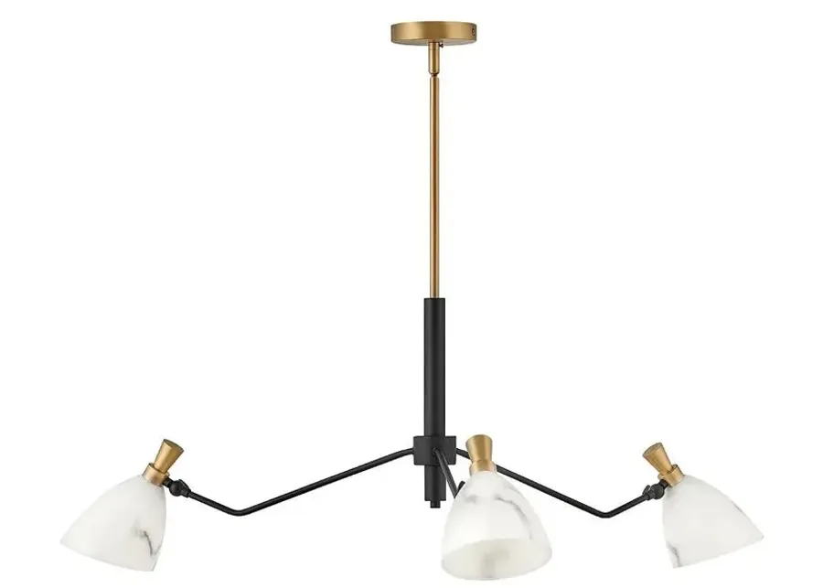 Hinkley Chandelier Sinclair Large Single Tier 40" Heritage Brass-gold