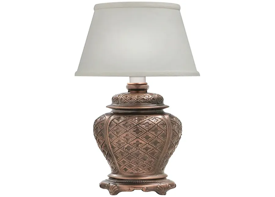 Stiffel Tania 13" High Antique Old Bronze Mini Accent Table Lamp-brown
