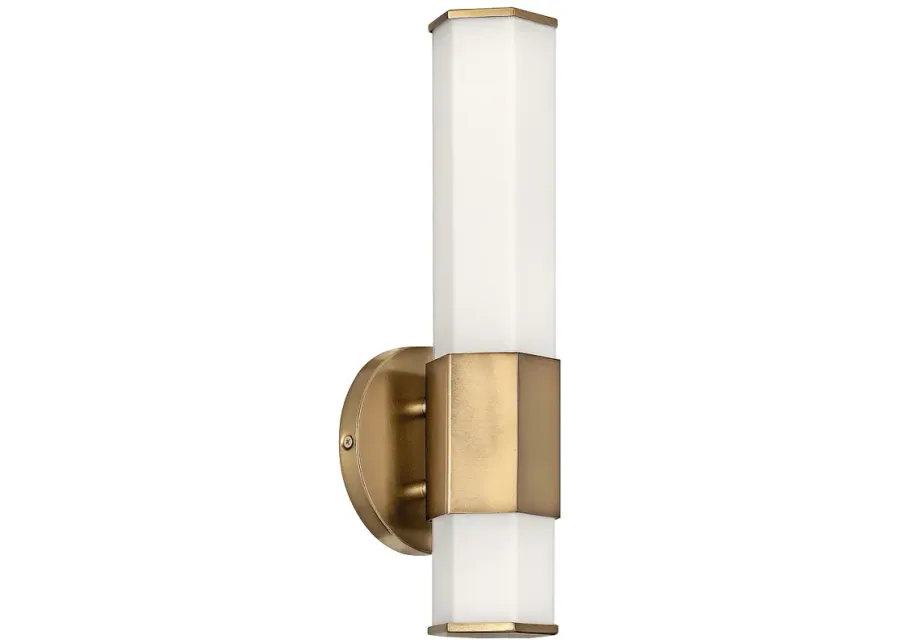 Hinkley Facet 14" High Heritage Brass LED Wall Sconce-gold