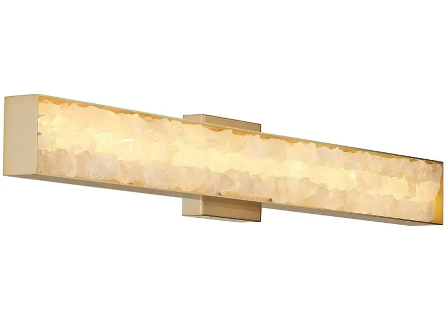Minka Lavery Divinely 1-Light LED 32-inch Celeste Brass Vanity Light-gold