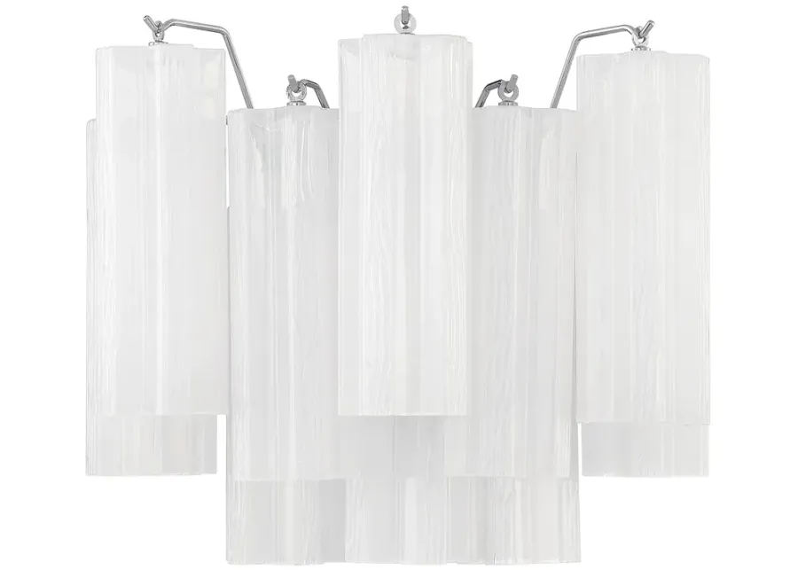 Addis 2 Light Polished Chrome Wall Mount-silver