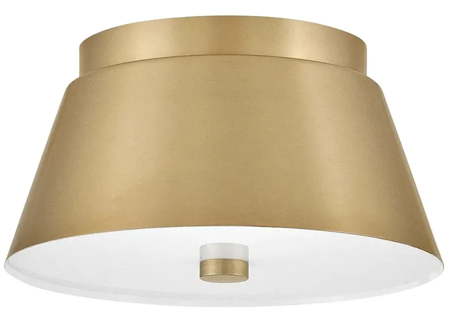 Hinkley Tess 10 1/2" Wide Lacquered Brass Ceiling Light-gold