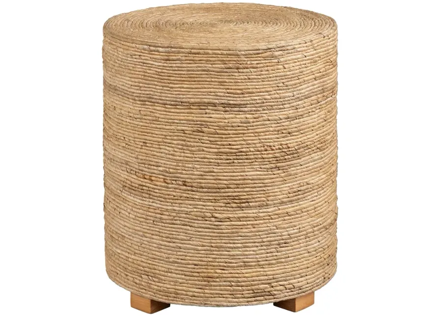 Costa Rica 20" Wide Natural Tan Banana Palm End Table-20