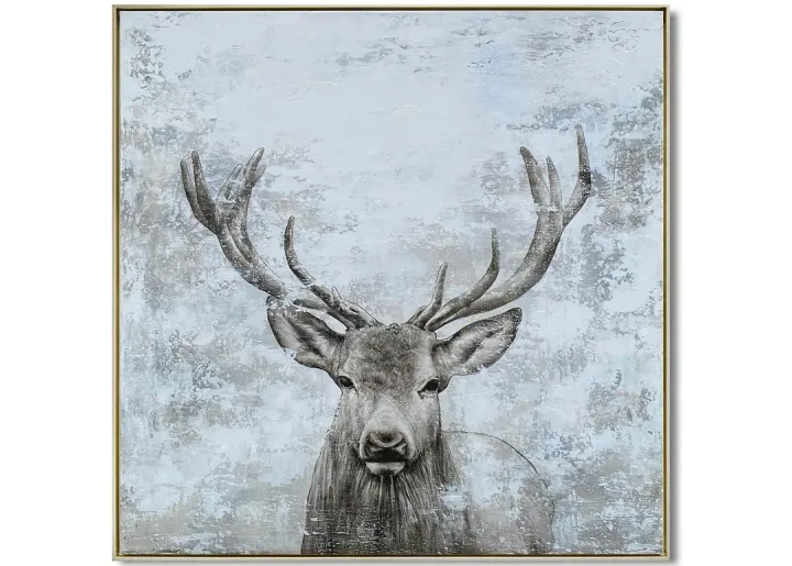 86404-crestview-collection-buck-framed-canvas-brown-1.webp