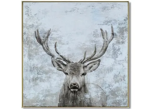 86404-crestview-collection-buck-framed-canvas-brown-1.webp