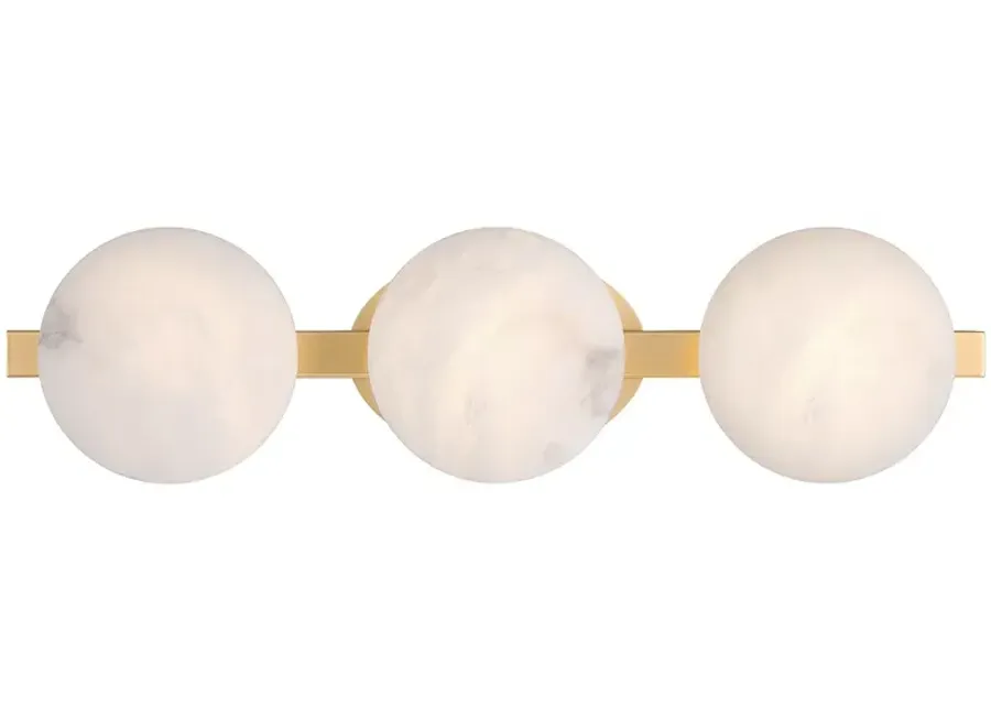 Minka-Lavery Zill 3-Light 24-in Lily Gold  Indoor Vanity Light-gold