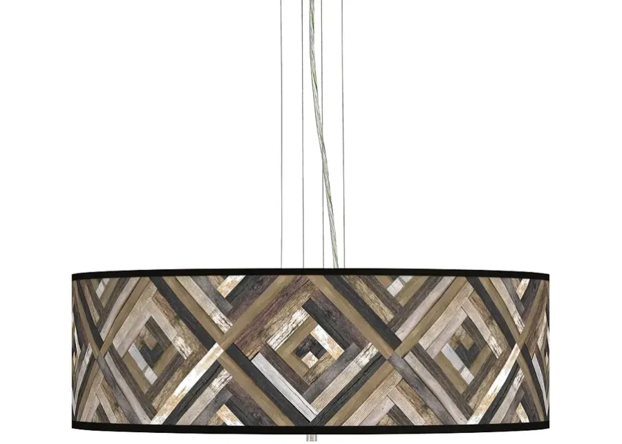 Woodwork Diamonds Giclee 24" Wide 4-Light Pendant Chandelier-24