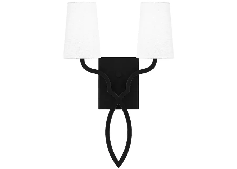O'Hare 2-Light Matte Black Wall Sconce-black 1 86501-o-hare-2-light-matte-black-wall-sconce-black-1.webp