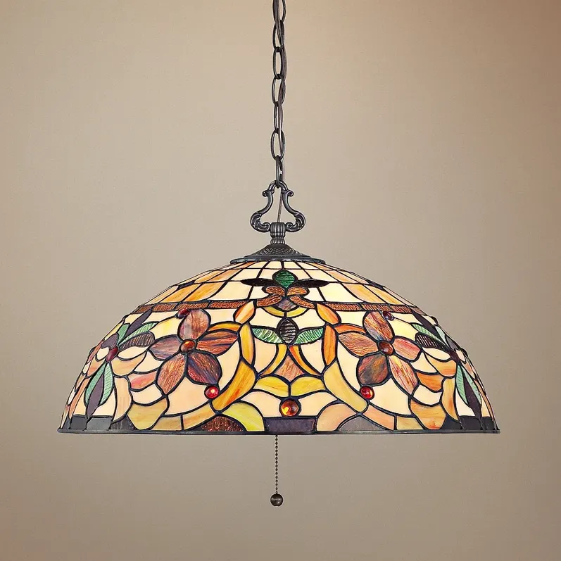 86588-quoizel-kami-20-wide-tiffany-style-art-glass-dome-pendant-light-brown-1.webp